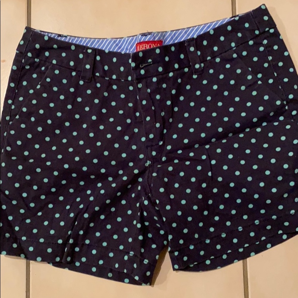 Beautiful polka dot navy shorts